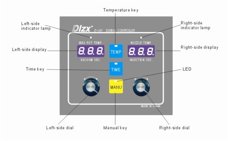 Digital Vacuum Wax Injector-Japan Type 数字真空蜡喷油器 - 日本类型